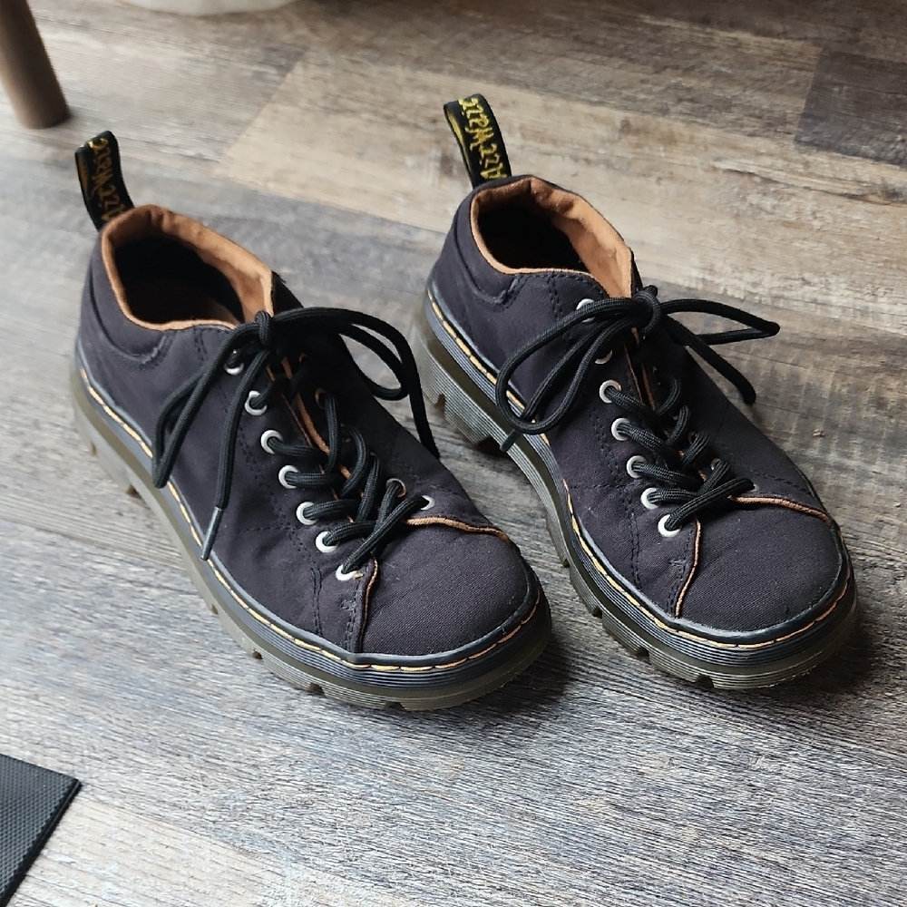 Dr. Martens black canvas womens Royce Low Mary Janes size 6